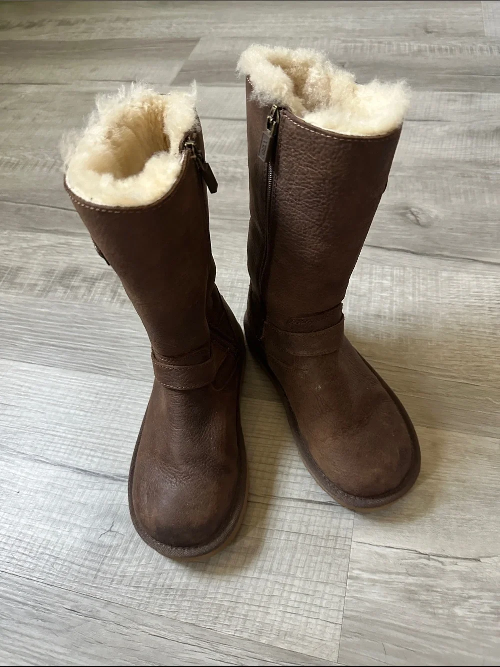 UGG Chestnut Shearling Tall Suede Boots